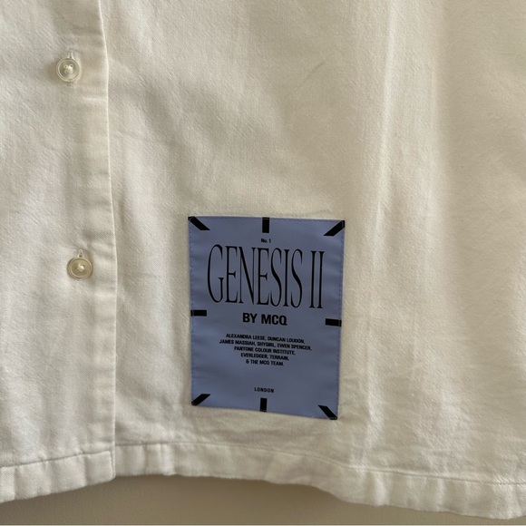 ALEXANDER MCQUEEN Genesis Ii Embroidered Printed Cotton-Canvas Mini Shirt Dress - Picture 8 of 8